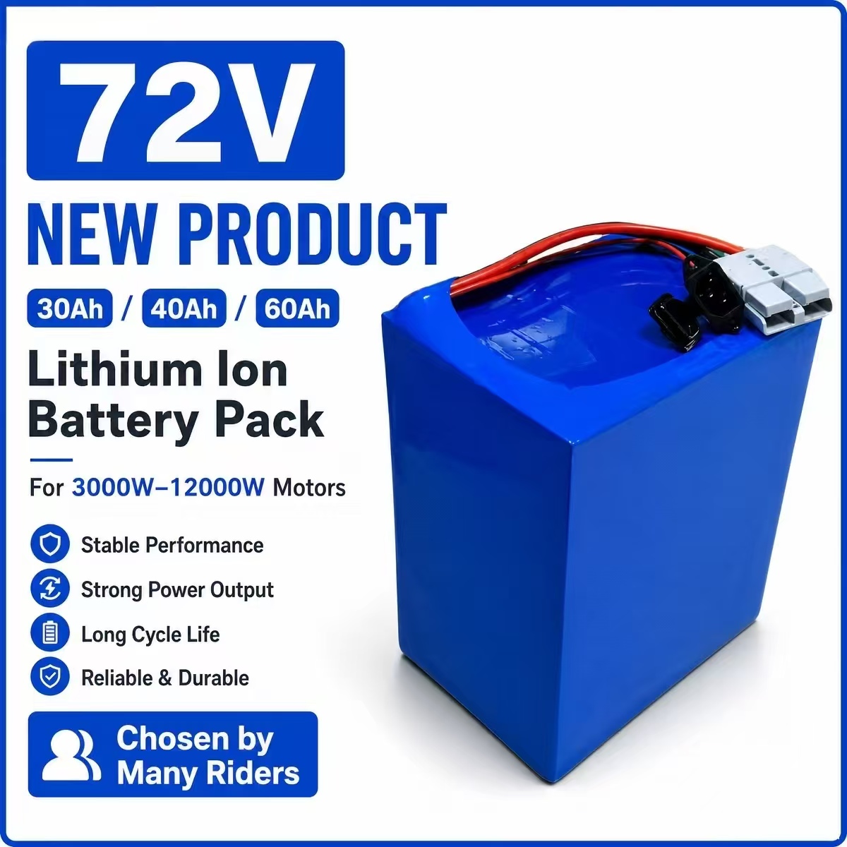 72V 30Ah Lifepo4 Battery Pack - Pacco batteria agli ioni di litio
