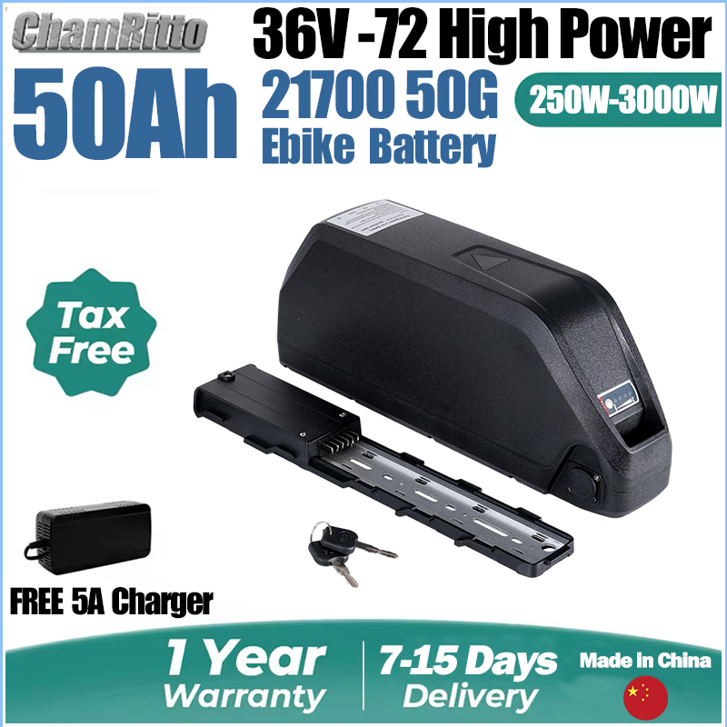 60V 30Ah 21700 Battery Pack - Batteria per Bici Elettrica 48V 30AH